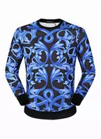 hommes veste versace long sleeve sweater flower print
